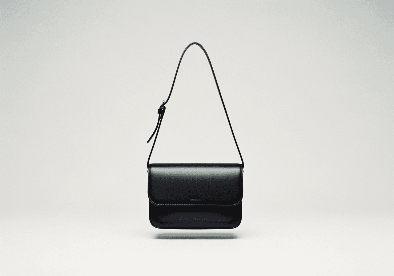 Compact Leather Shoulder Bag