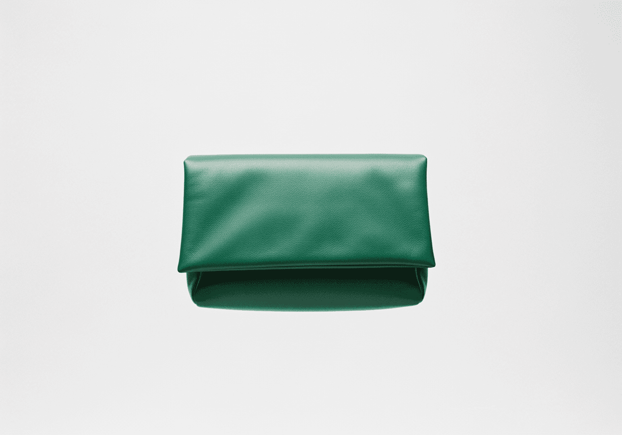 Folded Leather Shoulder Bag