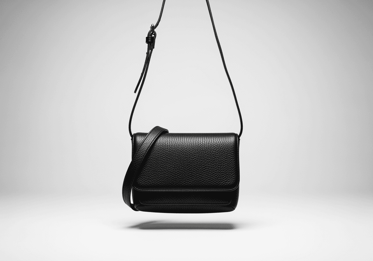 Pebbled Leather Crossbody